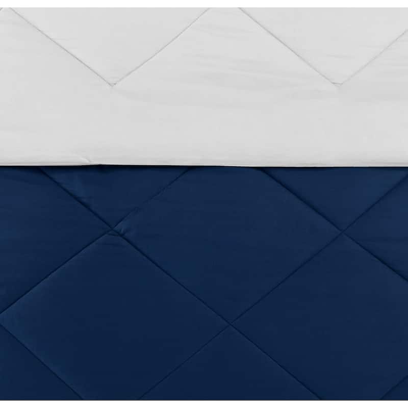 Porch & Den Rider Solid Color Reversible Microfiber Comforter