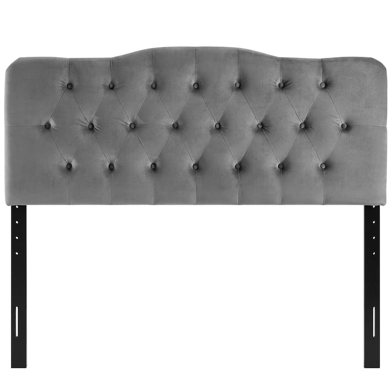 Carson Carrington Labbetorp Full Diamond Tufted Velvet Headboard