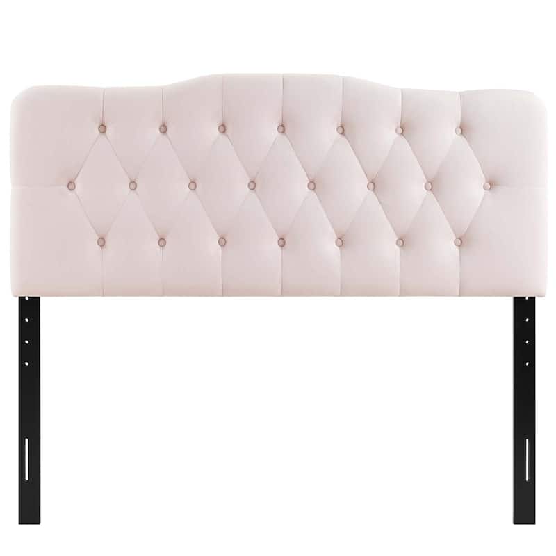 Carson Carrington Labbetorp Full Diamond Tufted Velvet Headboard