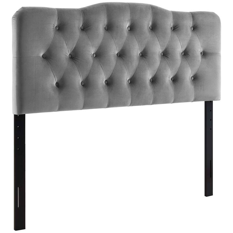 Carson Carrington Labbetorp Full Diamond Tufted Velvet Headboard