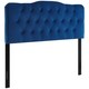 preview thumbnail 13 of 25, Carson Carrington Labbetorp Queen Diamond Tufted Velvet Headboard