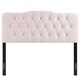 preview thumbnail 19 of 25, Carson Carrington Labbetorp Queen Diamond Tufted Velvet Headboard