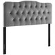 preview thumbnail 2 of 25, Carson Carrington Labbetorp Queen Diamond Tufted Velvet Headboard