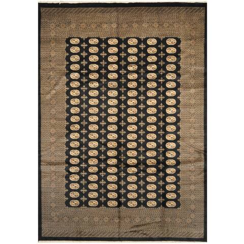 Handmade One-of-a-Kind Bokhara Wool Rug (Pakistan) - 9'8 x 13'6