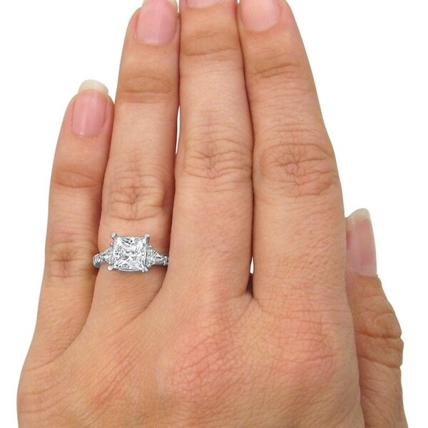 2 carat princess diamond ring