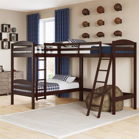 L Shaped Bunk Kids Toddler Beds Shop Online At Overstock