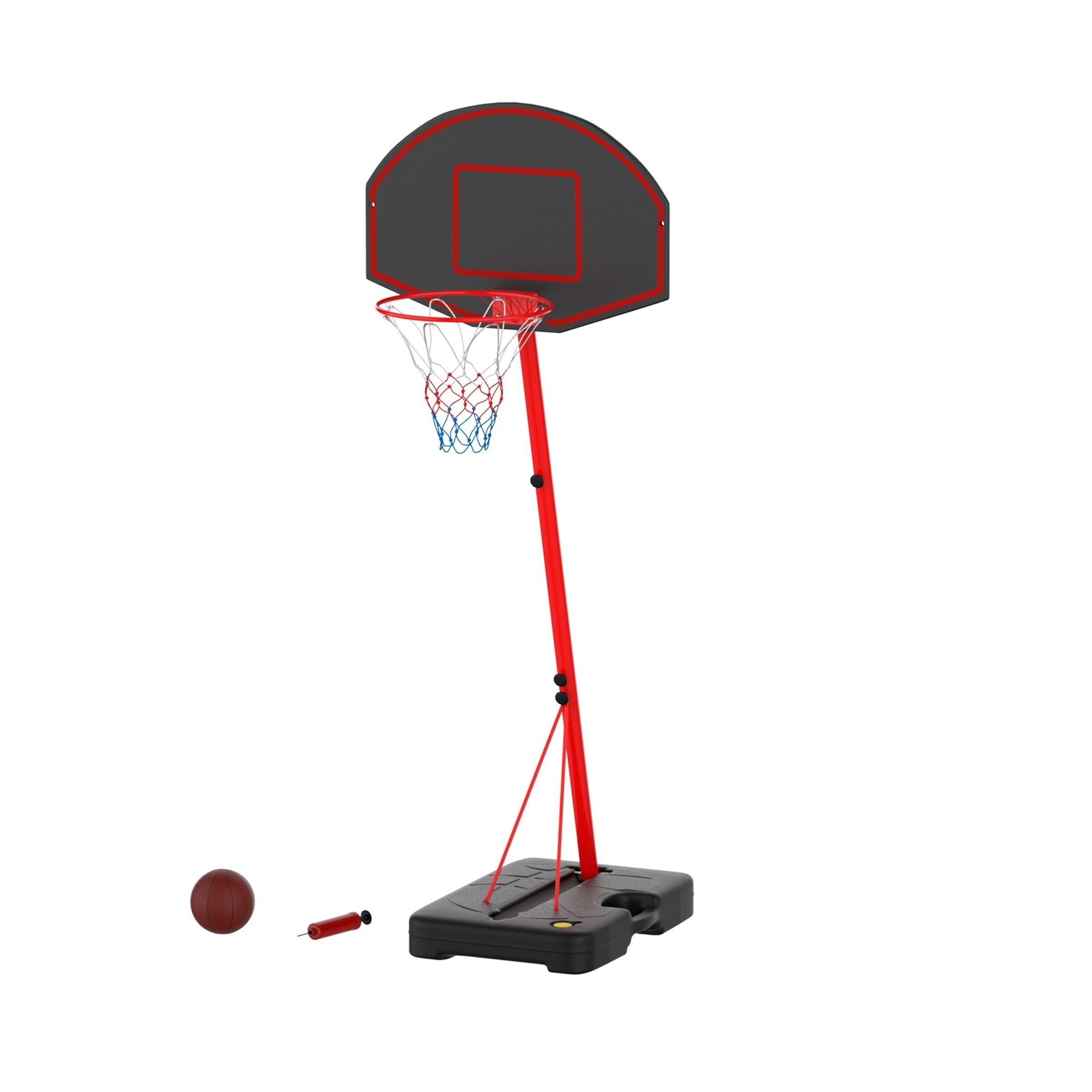 Soozier 63 - 70.75 H Adjustable Basketball Hoop and Base with