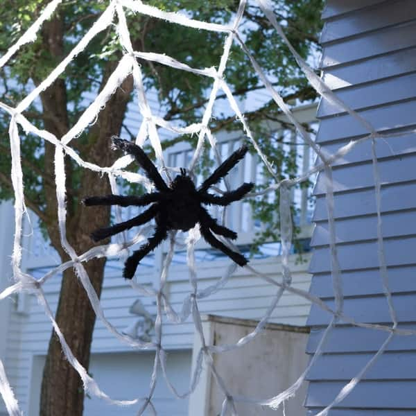 Shop Lighted Spider Web Halloween Party Decoration Extra Large