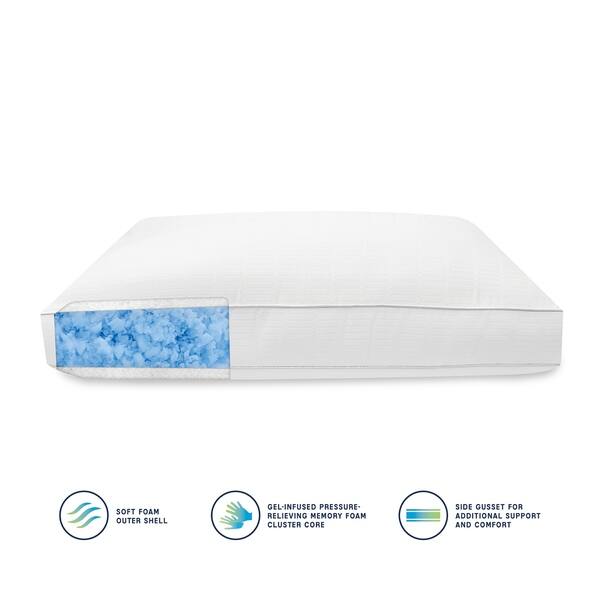 Shop Sensorpedic Optiblend Triple Layer Bed Pillow On Sale