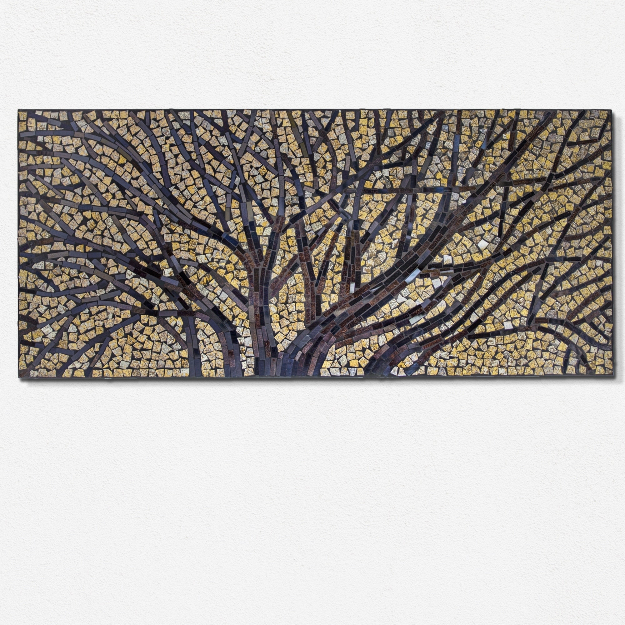 Copper Grove Crushed Glass Tree Branches Mosaic Wall Art Overstock 28503335