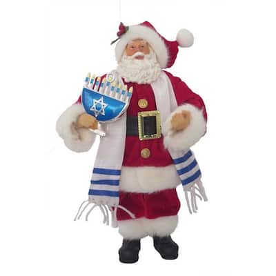 Santa's Workshop Hanukkah Santa 12"