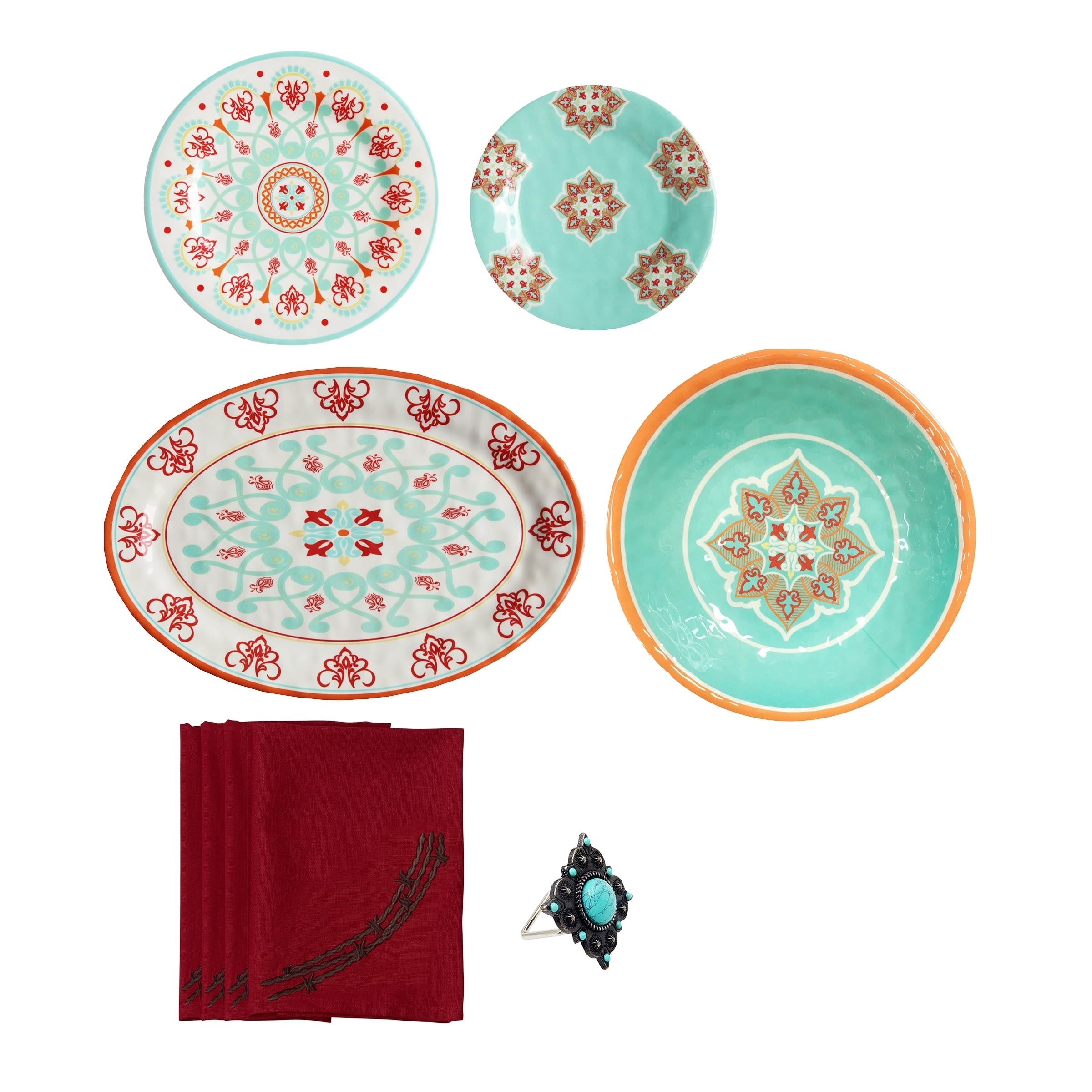 Lifestyle Dinnerware Western Melamine 20 Piece Set