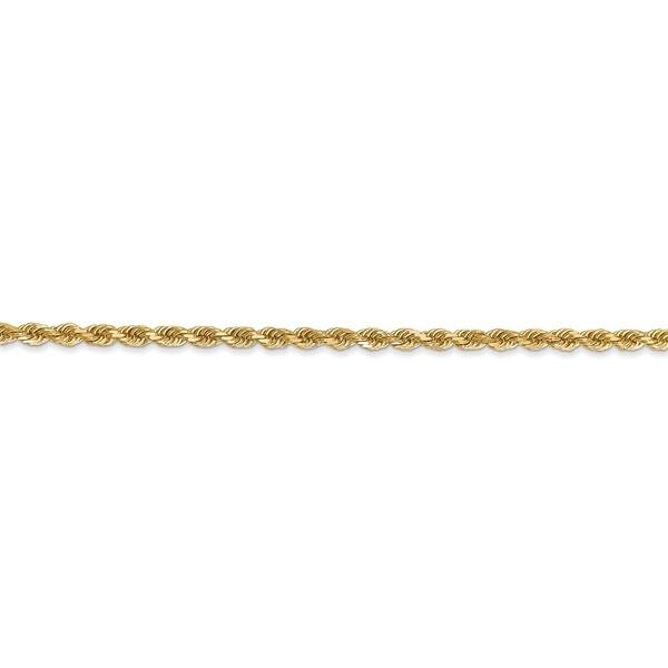 14k Yellow Gold Diamond-Cut Rope Chain Ankle Bracelet 14k Yellow Gold Diamond-Cut Rope Chain Ankle Bracelet