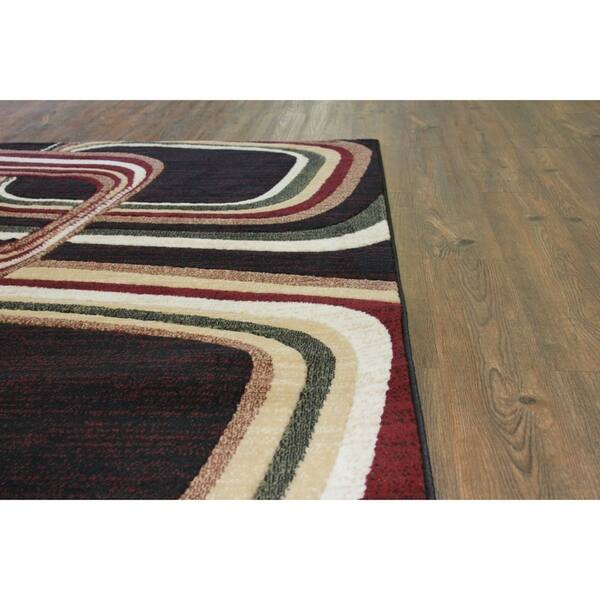 Shop Multicolor Green Burgundy Black Beige And Brown Area Rug 7 10 X 10 6 Green Brown Rugs For Sale Big On Sale Overstock 28504273