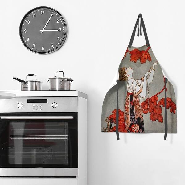 slide 1 of 26, Woman in Red Apron - 27 x 30