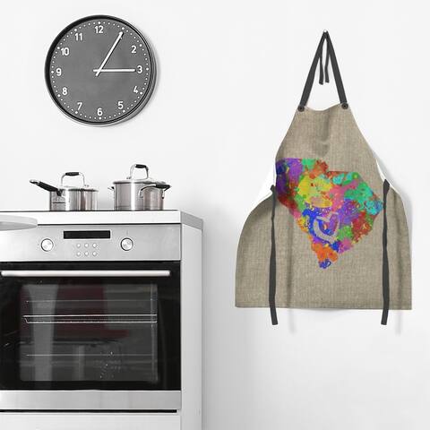 South Carolina Watercolor Apron - 27 x 30