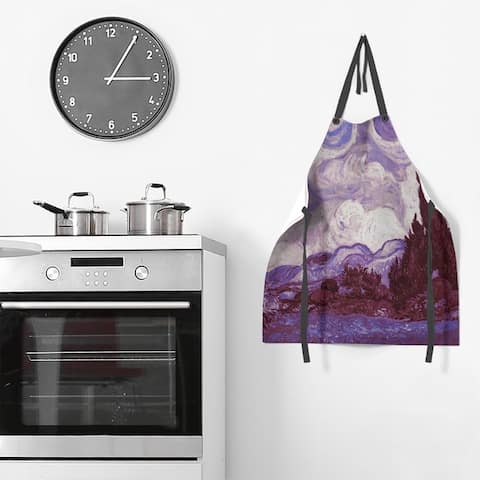 Wheatfield with Cypresses Apron - 27 x 30