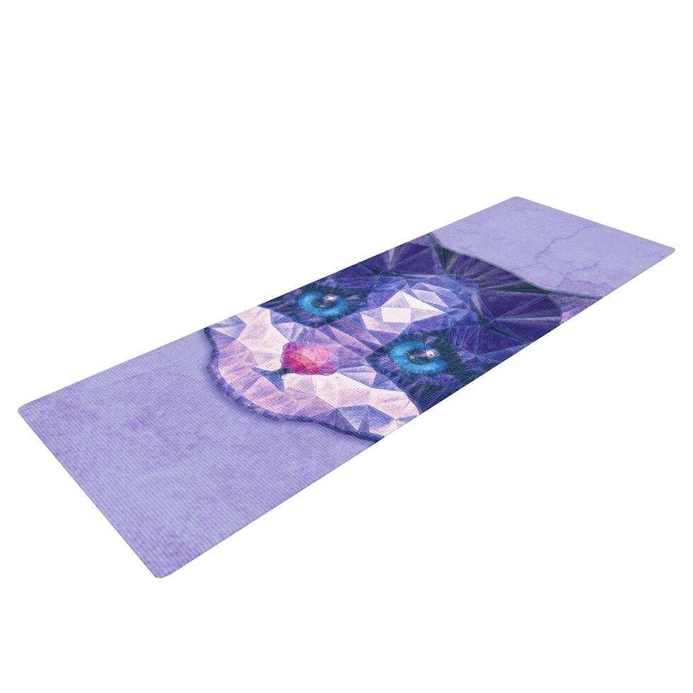 Ancello "Cute Kitten" Purple Cat Yoga Mat