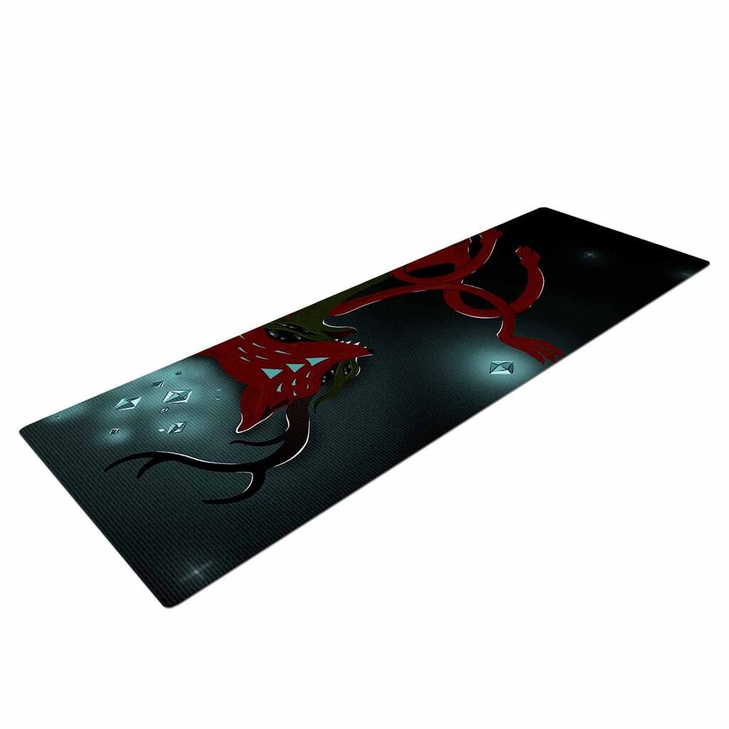 Anya Volk "MAGIC FOX" Yoga Mat - Red