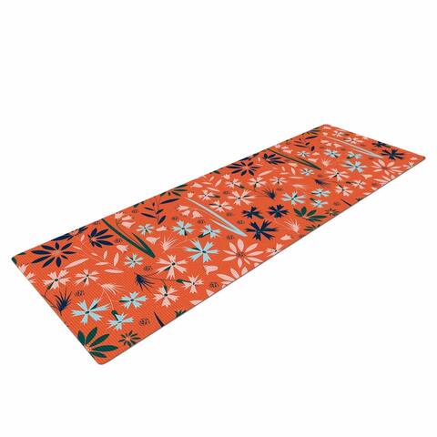 Akwaflorell "Meadow" Yoga Mat - Orange