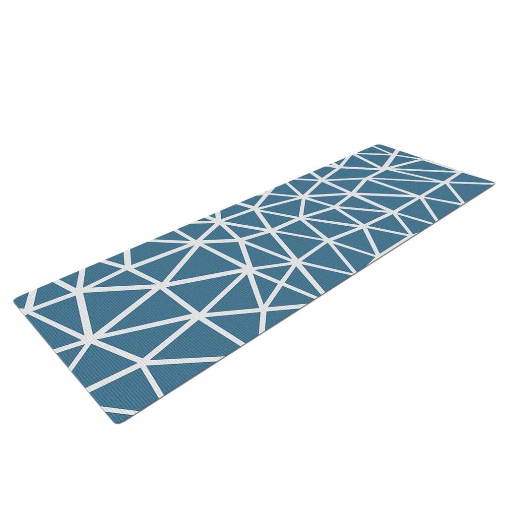 Project M "Segment Blue" Blue White Digital Yoga Mat