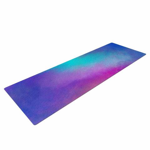 Viviana Gonzalez "ABSTRACT 02" Purple Blue Yoga Mat