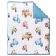 preview thumbnail 4 of 4, Lincove Vintage Car Toddler Bedding Set - 100% Cotton Reversable Design