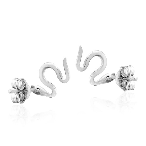 edgy silver earrings