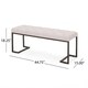 Galileo Modern Fabric Bench by Christopher Knight Home - Thumbnail 12