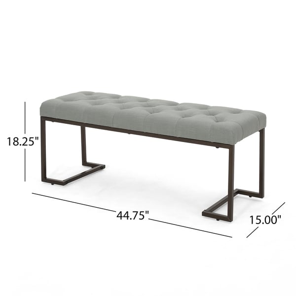 Galileo Modern Fabric Bench by Christopher Knight Home. Opens flyout.