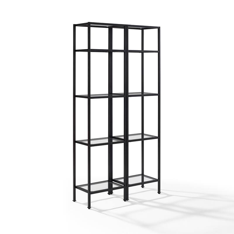 Crosley Aimee 2Pc Narrow Etagere Set Oil-Rubbed Bronze