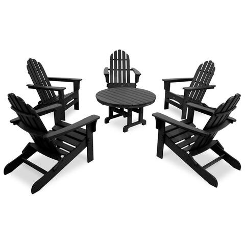 Trex® Outdoor Furniture Cape Cod 6-Piece Folding Adirondack Conversation Set