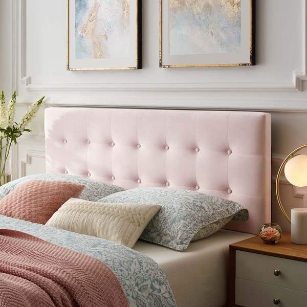baby pink headboard