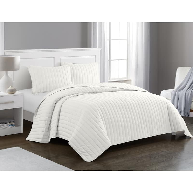 Rita Solid Reversible Quilt Set