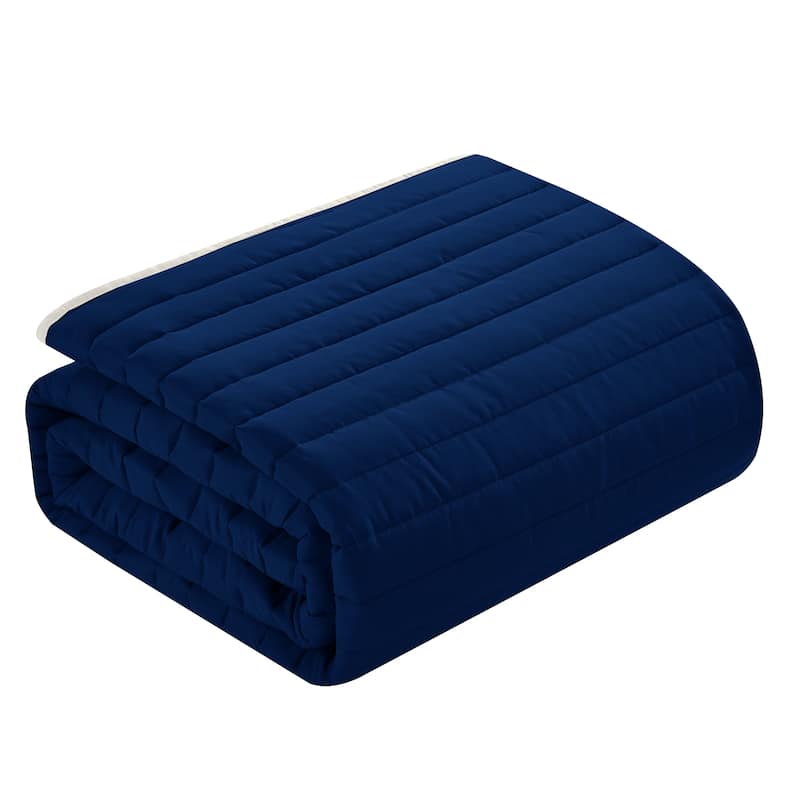 Rita Solid Reversible Quilt Set
