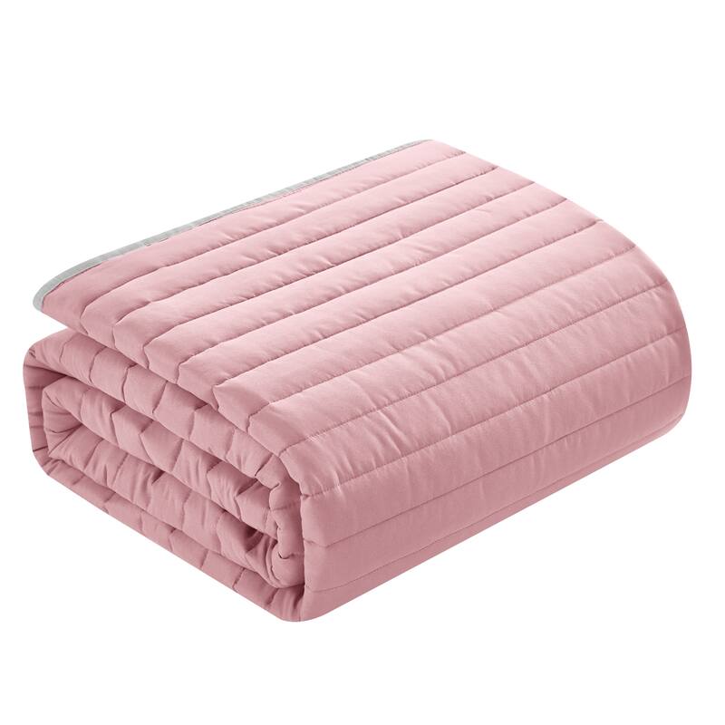 Rita Solid Reversible Quilt Set