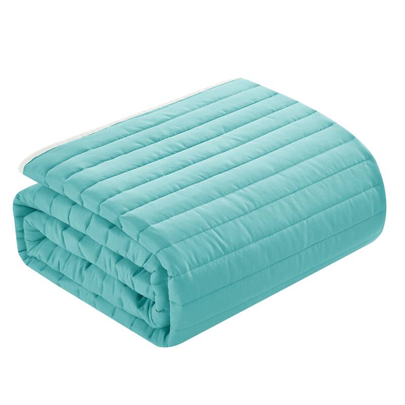 Rita Solid Reversible Quilt Set