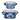 Kelda Blue and White Planters (Set of Two)