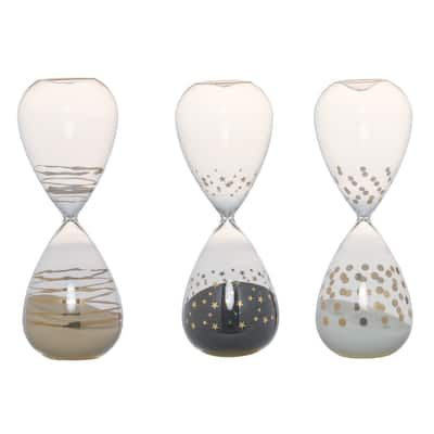 Dixie White Hourglasses (Set of Three)