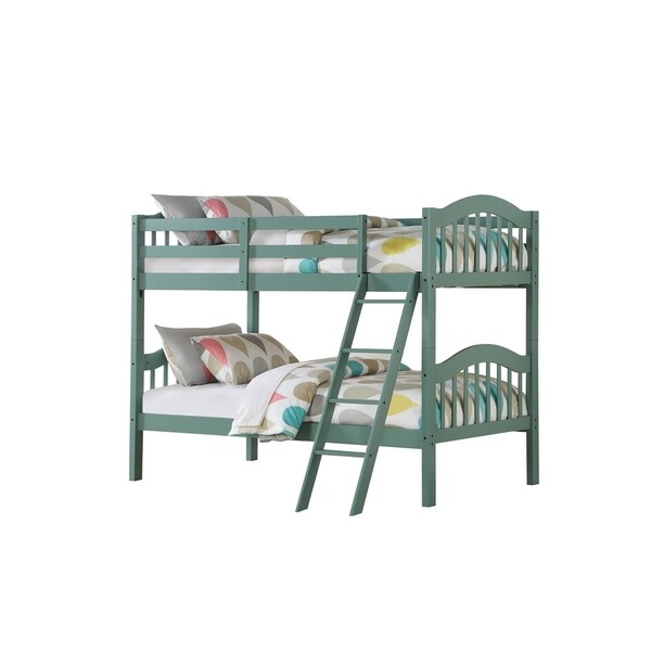 mint green loft bed