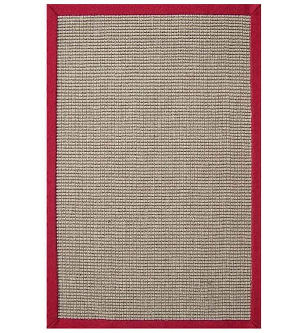 Hand-woven Sisal Red Rug (8' x 10') - 8' x 10'