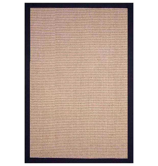 Hand-woven Jute Black Rug (8' x 10') - 8' x 10'