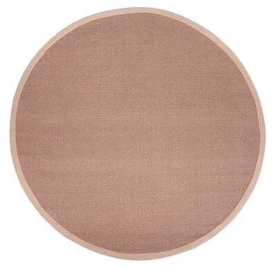 Hand-woven Sisal Beige Rug (8' Round) - 8' x 8'