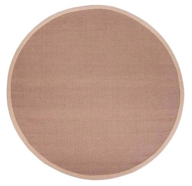 Hand-woven Sisal Beige Rug (8' Round) - 8' x 8'