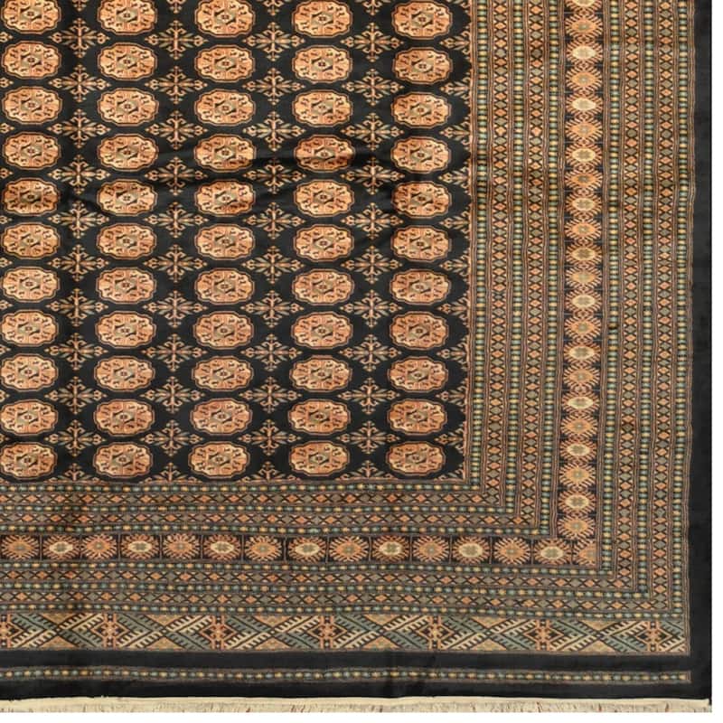 HERAT ORIENTAL 10' x 13'7 Handmade Bokhara Wool Rug - 10' x 13'7