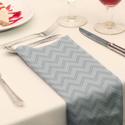 Classic Hand Drawn Chevron Pattern Napkin