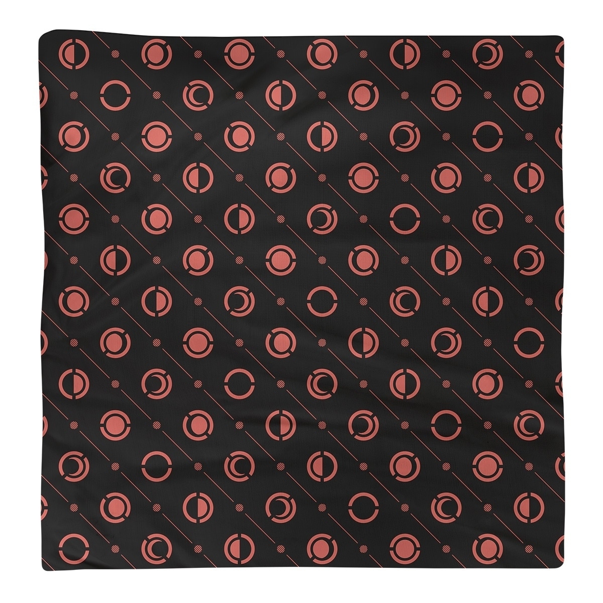 Black & Color Moon Phases Napkin