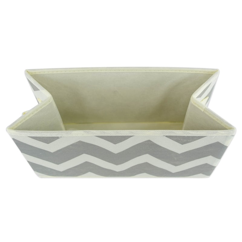 DII Nonwoven Polyester Bin Chevron (Set of 2)
