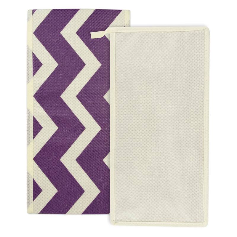DII Nonwoven Polyester Bin Chevron (Set of 2)