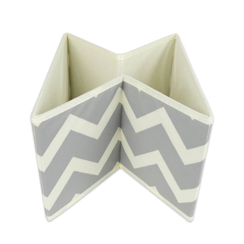 DII Nonwoven Polyester Bin Chevron (Set of 2)